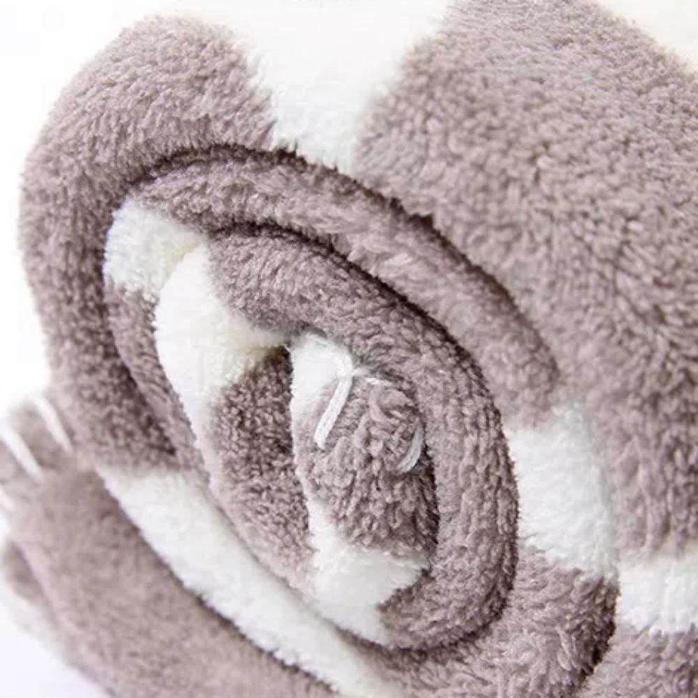 CATIYAHA 2 Cái / bộ Chăn Ngủ Cho Bé Sơ Sinh, Quà Tặng Cho Bé 75 * 100cm Chăn Sang Trọng, Thú Nhồi Bông Mềm Flannel Bunny Thiết Kế Chăn Ngủ Cho Bé