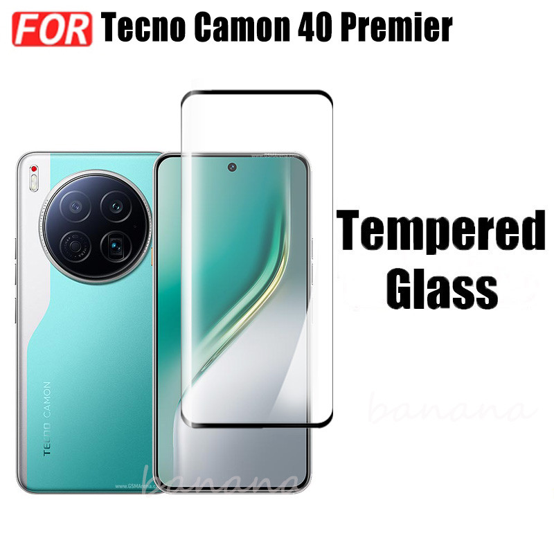 Kính cường lực 3 trong 1 Tecno Camon 40 Premier cho Tecno Camon 40 Pro Bảo vệ màn hình Ống kính máy ảnh Kính cường lực Full Cover Phim