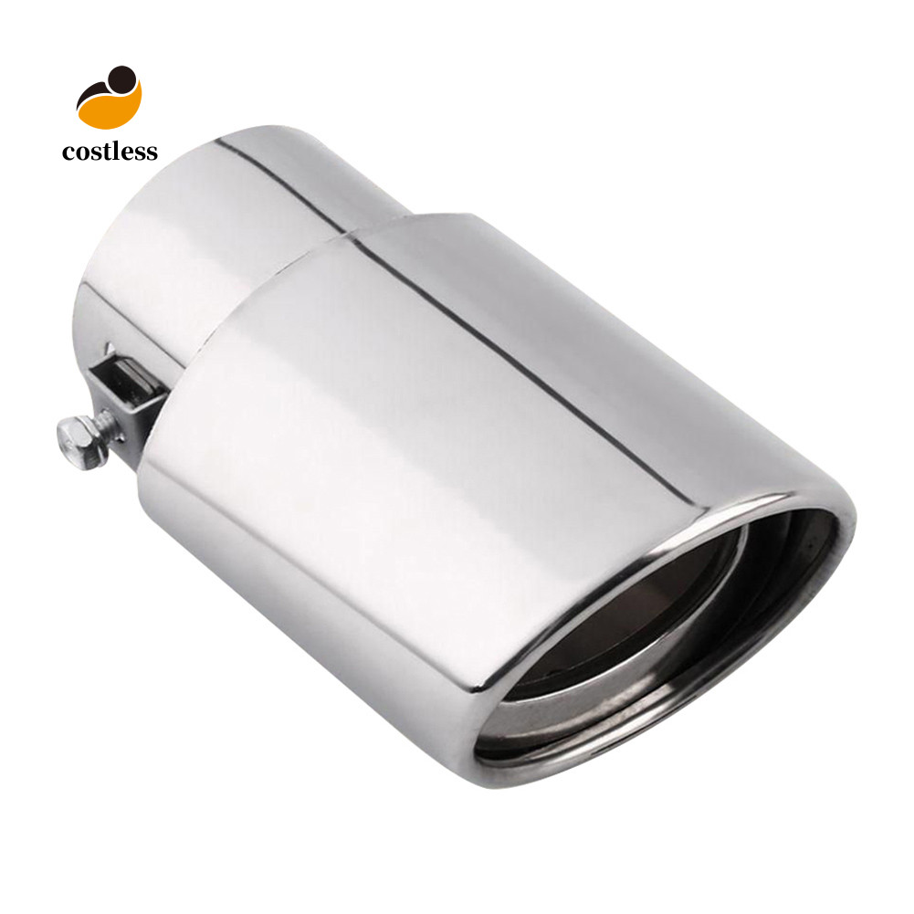 Không tốn kém Đa Năng Thép Không Gỉ Phía Sau Xe Tròn Thẳng Ống Xả Đuôi Muffler Đầu