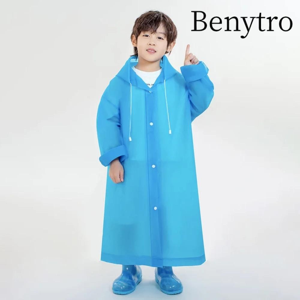 Áo mưa trẻ em BENYTRO toàn thân EVA một mảnh dày bền tiện lợi Unisex