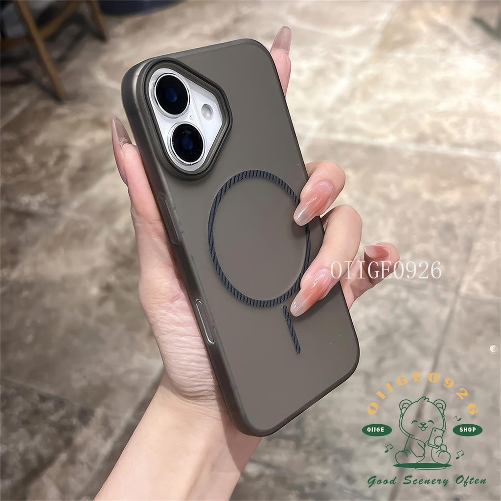 Ốp điện thoại từ tính siêu mỏng mờ iphone16 Pro Max 15 14 13 12 11 vỏ cho vỏ iPhone PC Vỏ cứng chống sốc