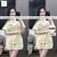 Áo phông form rộng tay lỡ chất vải cotton- nơ an pha in ngực-shopthubio98
