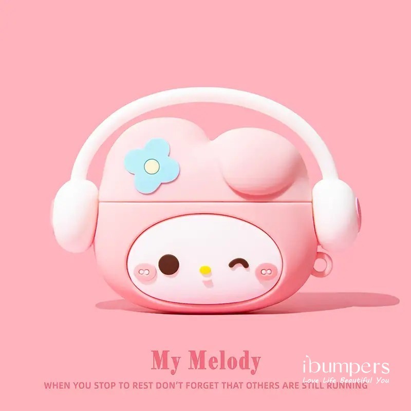 Ibumpers Vỏ tai nghe Crayon Shin Chan dễ thương cho Airpods / Airpods Pro Tai nghe Bluetooth Silicon dày Vỏ bảo vệ chống rơi