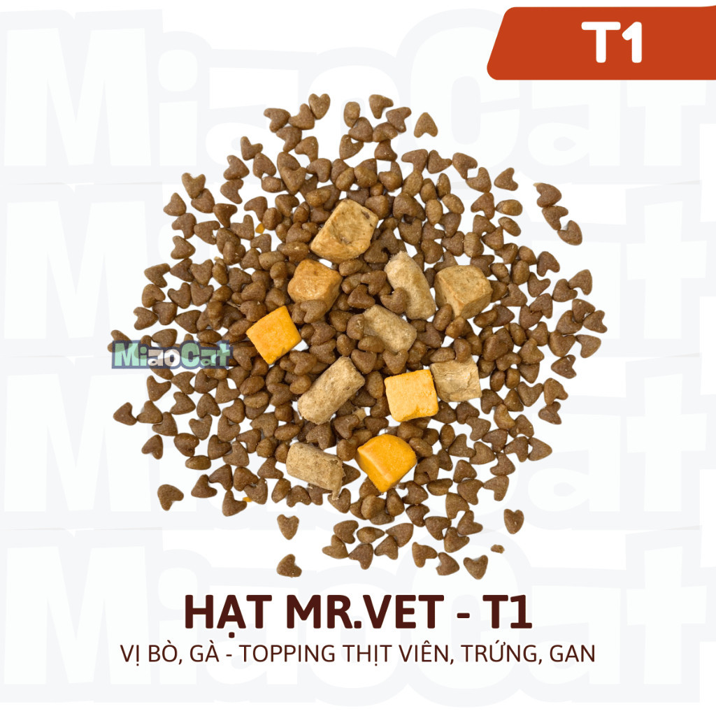 Thức Ăn Cho Mèo MRVET Dạng Hạt Với 30% Protein Bổ Sung Omega-3 Dành Cho Mèo Mọi Lứa Tuổi