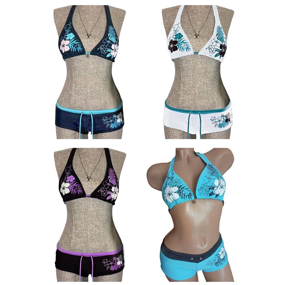 Bikini Seyawson cổ điển in hoa, thiết kế thời trang dành cho nữ
