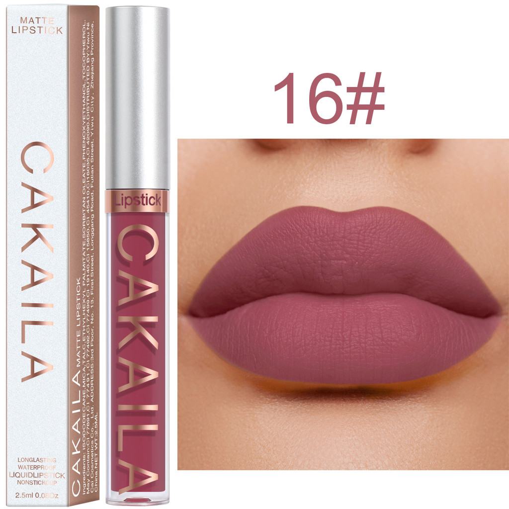Son môi Velvet Matte Richly Pigmented Nuôi dưỡng & Son môi lâu trôi Sử dụng trang điểm mỹ phẩm