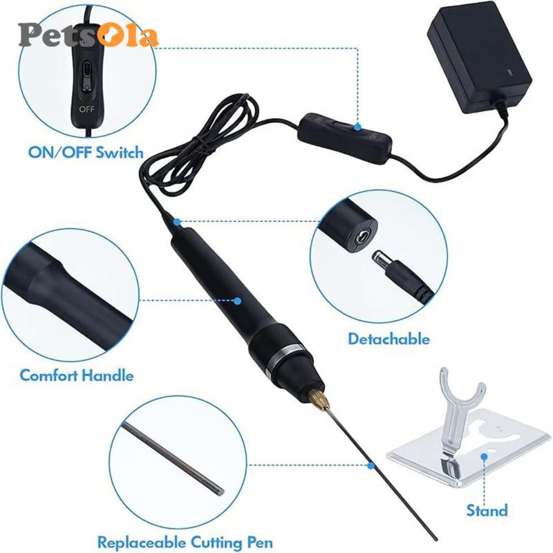 Bút cắt nhiệt điện xốp Nhẹ thoải mái Tay cầm chuyên nghiệp Máy cắt bọt làm nóng nhanh để cắt bông ngọc trai EVA