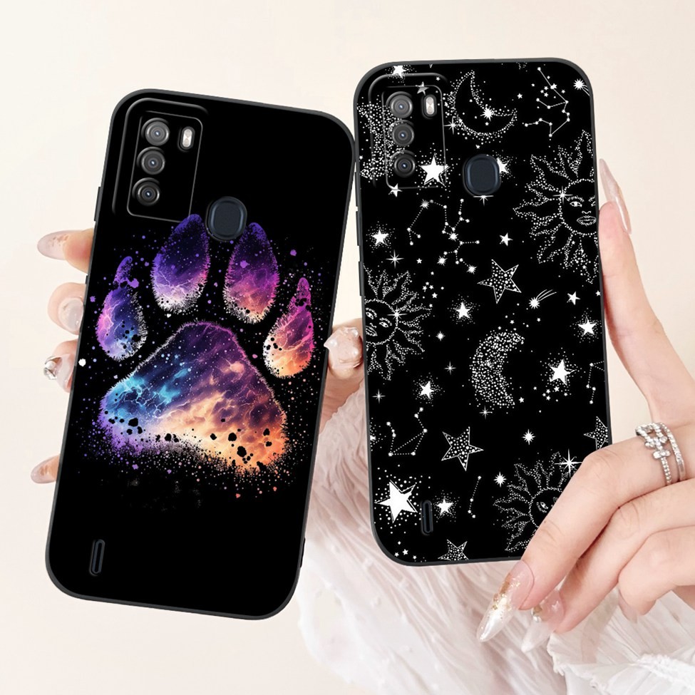 Ốp lưng ITEL S16 ITEL Vision 1 Pro Bao hoa thời trang sang trọng Kawaii Girl Vỏ điện thoại chống sốc hình mèo dễ thương