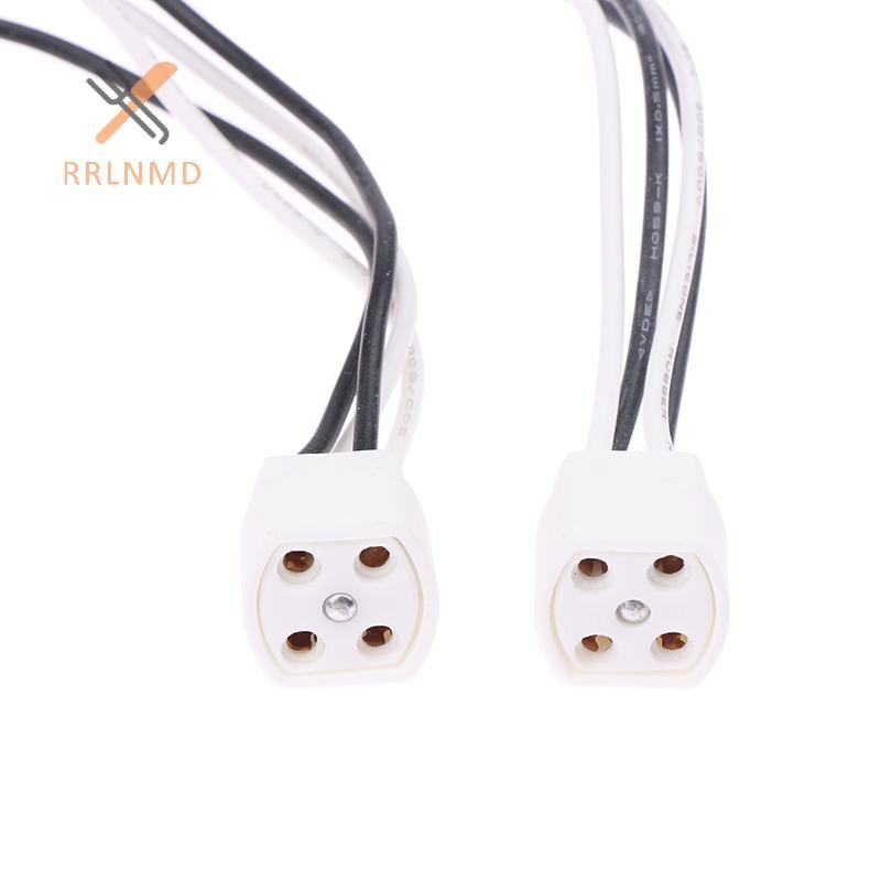 Giá đỡ đèn RRLNMD G10Q có vòng cáp dài 15 / 25cm Cắm 4 chân Đế đèn Ống cách nhiệt Đèn cực tím Đế đèn MỚI