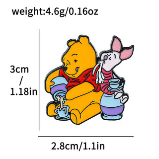 Hoạt Hình Dễ Thương Gấu Winnie Huy Hiệu Kim Loại Cáo Nick Judy Thỏ Nhân Vật Hoạt Hình Thổ Cẩm
