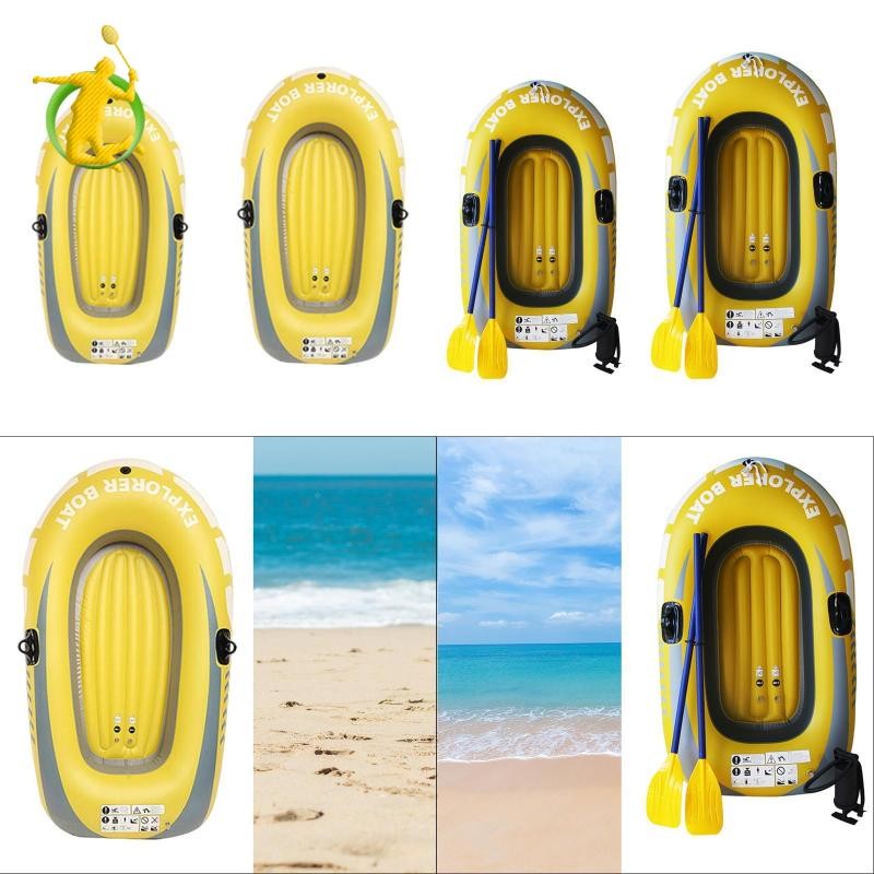 Thuyền Kayak bơm hơi gắn oar phao hồ và bè nước cho câu cá