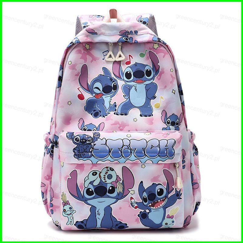 GC2 Stitch Ba Lô Cho Học Sinh Dung Tích Lớn Nhẹ In Hình Hoạt Hình Dễ Thương Nữ Học Túi CG2