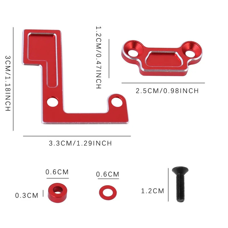 Kim Loại Trục Chính Chịu Lực Bộ Gear Mount TATT-074 Cho Tamiya TT02 Series TT02D TT02B TT02S 1 / 10 RC Xe Nâng Cấp Phần