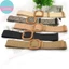 Sund Mùa Hè Nữ Co Giãn Dệt Thắt Lưng Vuông Khóa Vintage Boho Rơm Thắt Lưng Đầm VN