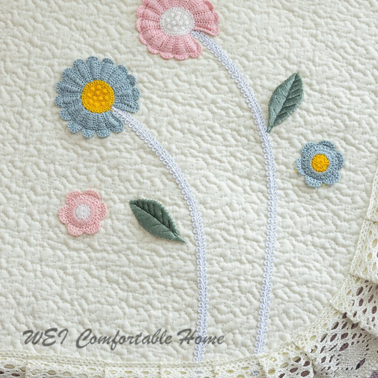 Đệm ghế Cotton nguyên chất Daisy Bốn mùa Máy đa năng Có thể giặt được Đệm ghế ăn chống trượt