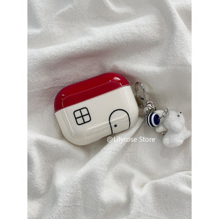 Ốp lưng cho AirPods 4 [2024] AirPods Pro2 Pro 3 2 1 Apple Bảo vệ tai nghe không dây TPU Red House