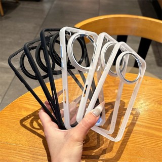 Ốp điện thoại di động dùng cho OPPOfindx8ultra gọng kim loại có độ trong suốt cao PC Ốp lưng mềm chống rơi mẫu mới đơn giản