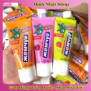 [DATE MỚI] Kem đánh răng trẻ em Nga 1-6 tuổi Nevcos/New Pearl tuýp 50ml