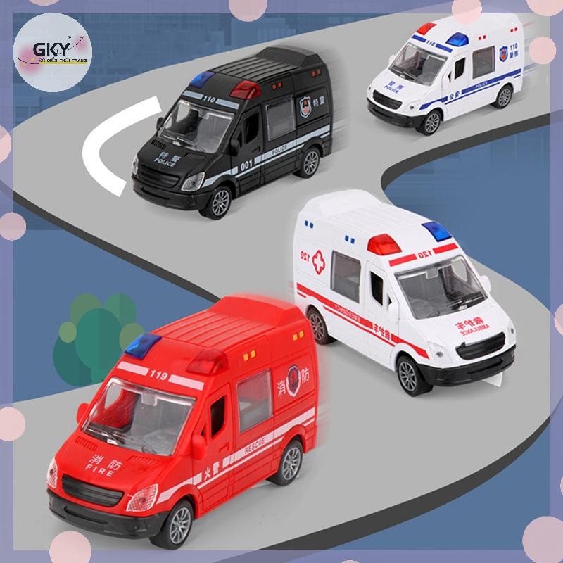 FFVN Bệnh Viện Cứu Hộ Xe Cứu Hộ Xe Ô Tô Kim Loại Mô Hình Kéo Lại Âm Thanh Và Hợp Kim Ánh Sáng Diecast Đồ Chơi Ô Tô Cho Trẻ Em Bé Trai Quà Tặng HOT