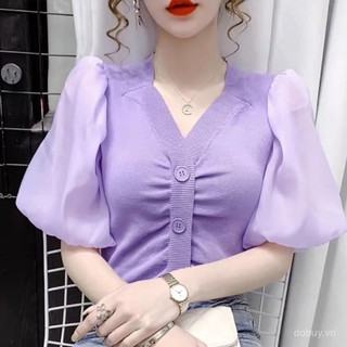 Áo blouse đan hiện đại Filipiniana cho phụ nữ, cổ vuông, tay phồng, áo blouse Barong