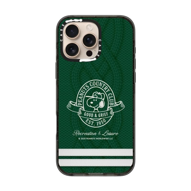 CASECASE X Snoopy Cáp Đan Cạnh Đen Trong Suốt Cứng Hút Từ Tính Tác Động Dành Cho Apple IPhone 12 13 14 15 16 Pro Max Plus Có Hộp