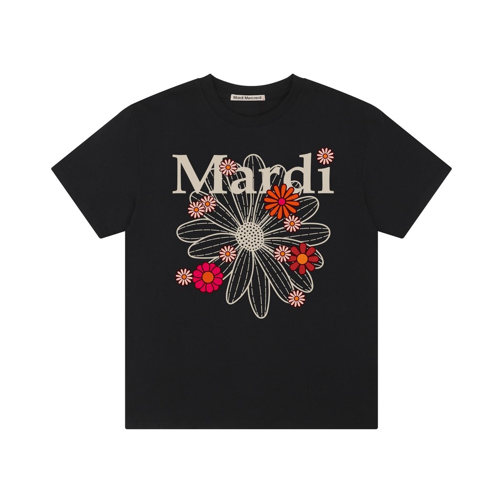 Mardi Designer Thương Hiệu Nhiều Màu Sắc In Hoa Tay Ngắn Nam Nữ Cùng Phong Cách Áo Thun