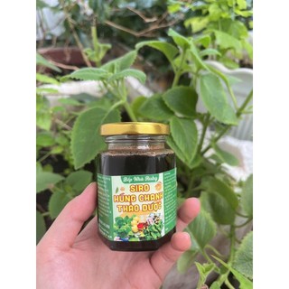 {Có Kiểm định }Siro trị ho , sổ mũi húng chanh ( tần lá dày)- thảo dược  - hũ 100ml dùng cho bé từ 3 tháng trở lên