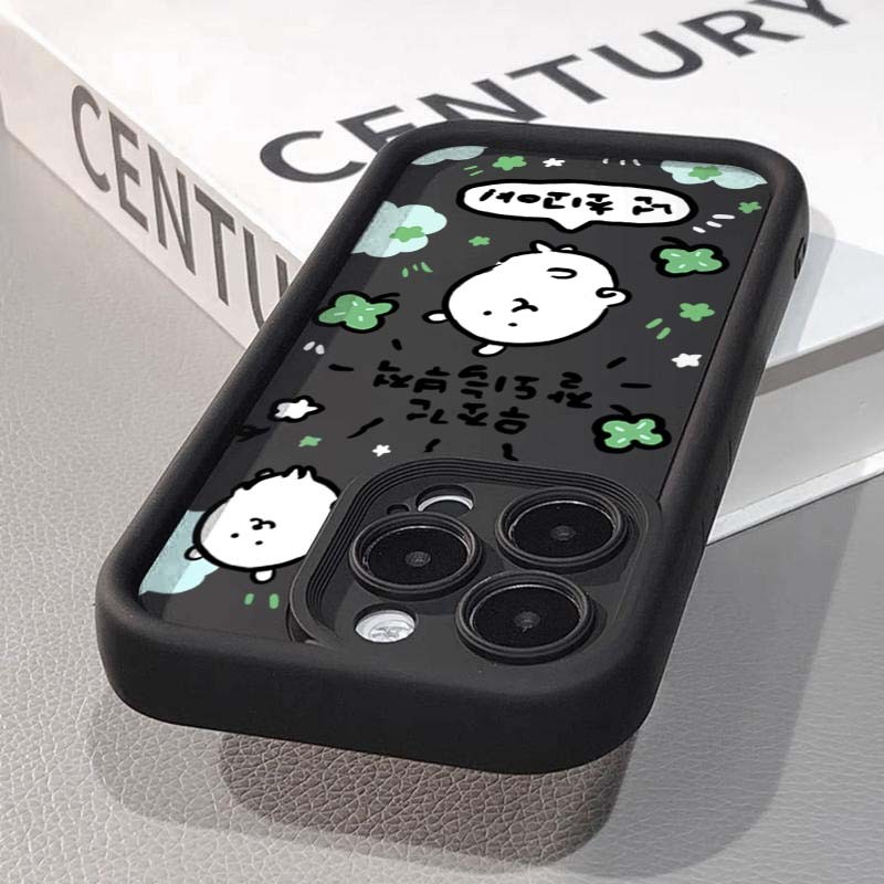 Ốp Lưng Cho Samsung S25 S24 Ultra S24 S23 FE S22 S21 Plus S20 S21 FE Phim Hoạt Hình Gấu Kawaii Silicon Mềm Góc Mắt Chống Sốc