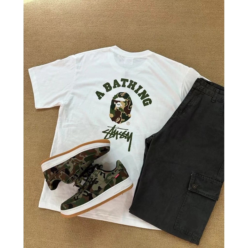 Áo thun ngắn tay unisex in hình BapeStyle - Thiết kế mới, chất liệu cao cấp