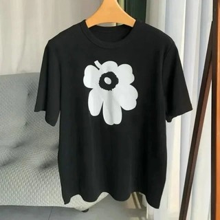 Áo Thun Cotton Cao Cấp Mùa Hè Hoa In Hình Unisex Tay Ngắn 610