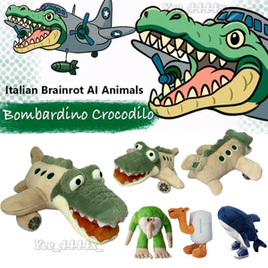 Ý Brainrot AI Động Vật Đồ Chơi Sang Trọng Bombardilo Crocodilo Plushie Tralaero Búp Bê Nhồi Bông Cho Phòng Trang Trí Ô Tô sonlekvn
