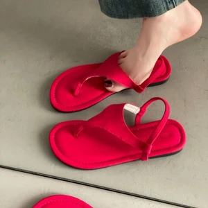 Dép xỏ ngón thoải mái kiểu La Mã cổ điển dành cho nữ Dép đế mềm thời trang thông thường