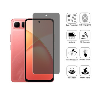 Kính cường lực chống gián điệp 2 trong 1 Infinix Smart 10 Plus Bảo vệ màn hình riêng tư cho Infinix Smart 10 9 8 Pro HD Plus 4G có ống kính Phim máy ảnh