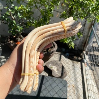 Cầu góc cho lồng chim chào mào gỗ thông, cầu đậu lồng chào mào gỗ thông uốn vuông (1 cái), cầu góc cho chim đậu