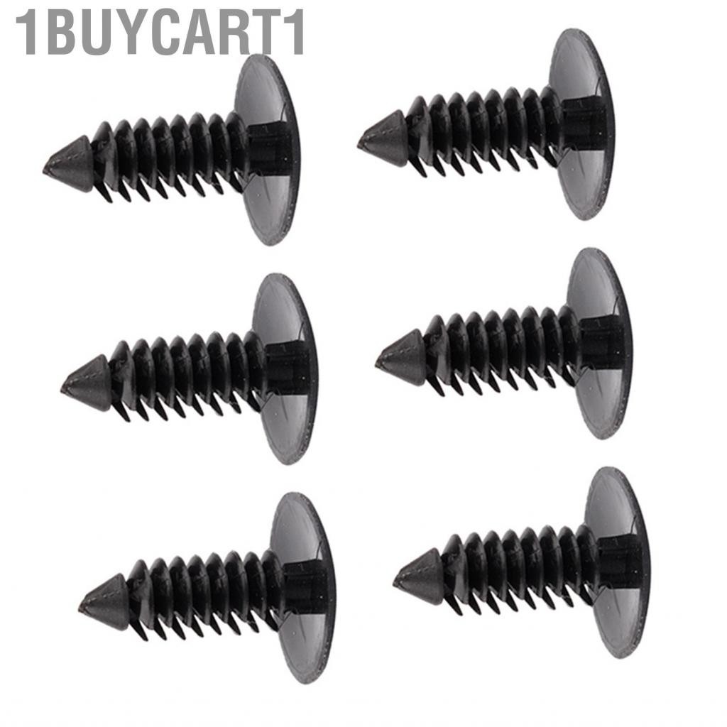 1buycart1 100 chiếc xe hơi cắt tỉa lỗ nhựa 7,5mm trong đinh tán Fastener màu đen