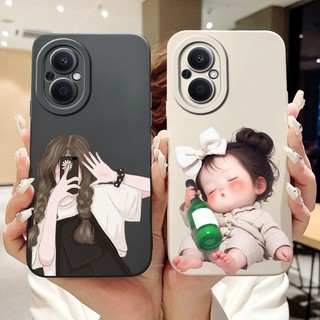 Dành Cho OPPO Reno7 Z 5G / Reno8 Z 5G Vỏ Hoạt Hình Mèo Thỏ Dễ Thương Mới Reno 7Z 8Z 5G CPH2343 Vỏ Điện Thoại Silicon Mềm Bảo Vệ Ống Kính