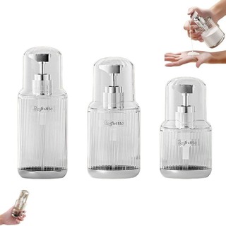 Chai bơm KHÔNG GỈ, Chai đựng trong suốt có thể đổ lại, Hộp đựng mỹ phẩm di động 60 / 90 / 120ml Du lịch
