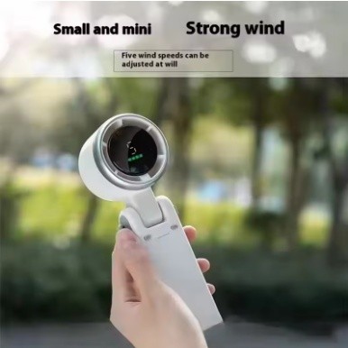 Cầm Tay Gấp Tốc Độ Cao Turbo Quạt 2025 Mới Di Động Treo Cổ Ngoài Trời Bạo Lực Gió Để Bàn Quạt Bỏ Túi Quạt Dropshipping