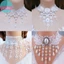 Sund Vintag Cổ Điển Gothic Hình Xăm Ren Choker Dành Cho Nữ Pha Lê Đen Mặt Dây Chuyền Quyến Rũ Vòng Cổ Boho Trang Sức Quà Tặng Giáng Sinh VN