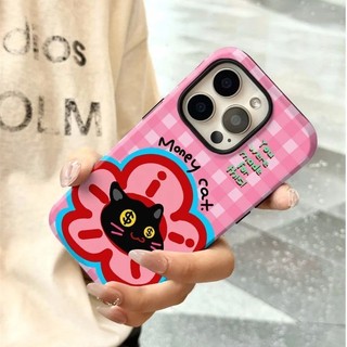 Ốp điện thoại 2 trong 1 hút tiền Cat tương thích với iPhone 15 Pro Max, Apple 16 14 Plus 11 / 12 / 13 Pro Max, vỏ bảo vệ chống sốc mới