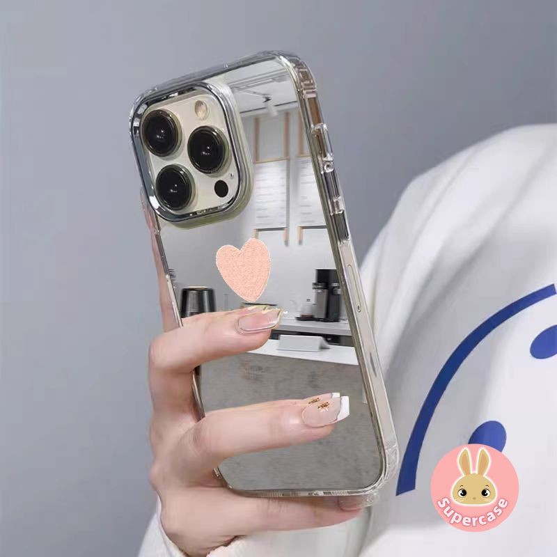 Ốp Điện Thoại Gương Tình Yêu Đơn Giản Cho Xiaomi 15 Ultra Pro 14T Pro 14 13T 12T 12S 13 Ultra 12 Mi 11 11T 10T Pro Lite 12X Civi 4 Pro 3 2 Poco X3 GT X4 M4 Pro 5G 4G Vỏ mềm dễ thương