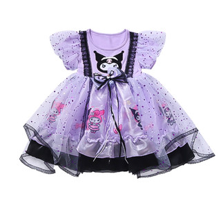 Cô Gái Trang Phục Cô Gái Gothic Đầm Công Chúa Cô Gái Tím Đầm Trẻ Em cosplay Trình Diễn Trang Phục X250720