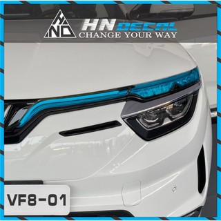 Decal dán đèn xe VINFAST VF8 nhiều màu sắc lựa chọn, chống nước chống bai màu ( 1 cặp )