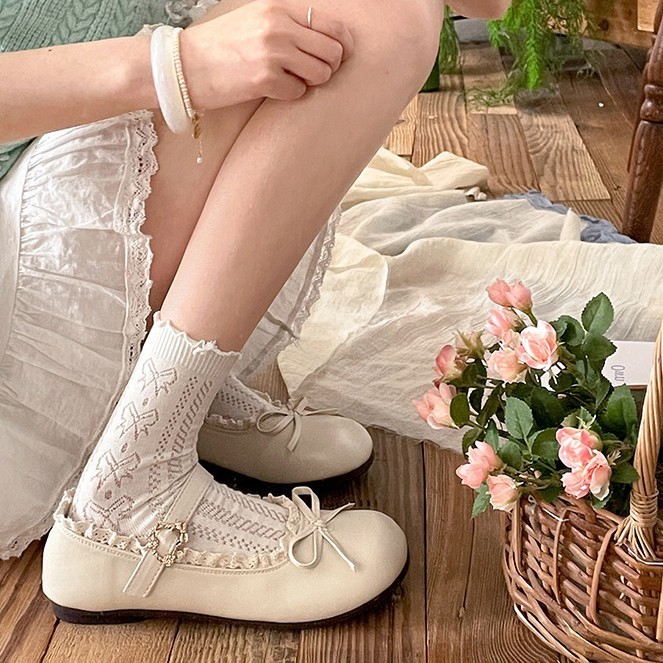 🔥Còn hàng🔥Giày búp bê mũi tròn Giày Mary Jane của Pháp dành cho nữ 4 màu có sẵn(size35-40)