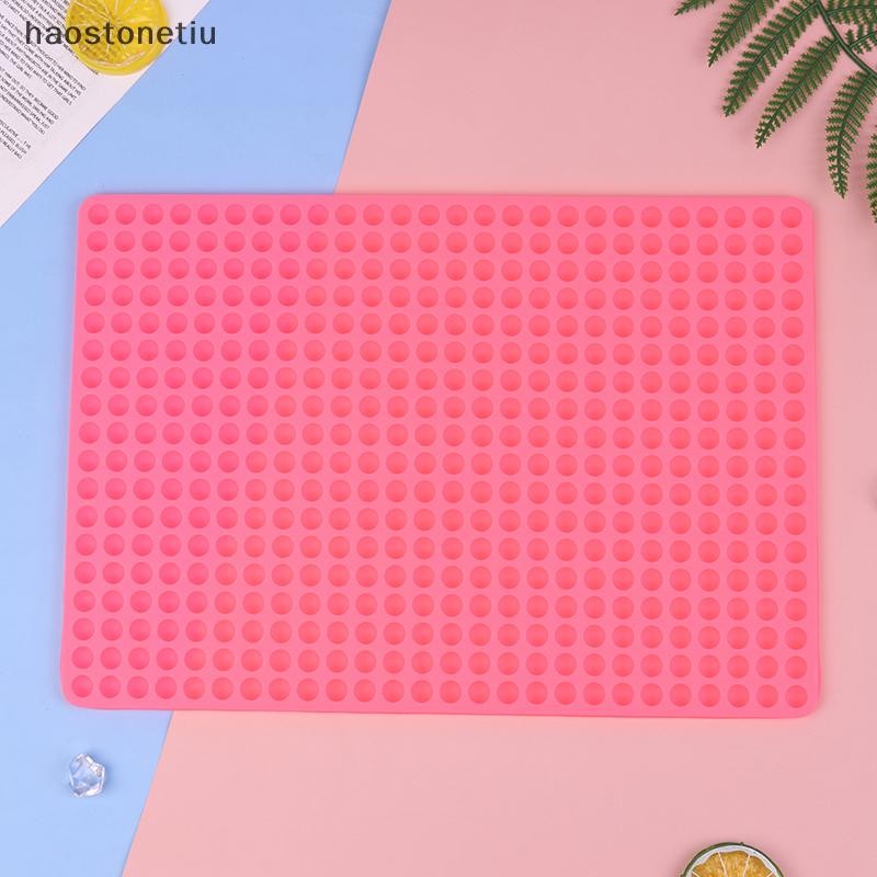 HA 1 Khuôn Silicon Tròn Chocolate Thả Khuôn DIY Bán Kẹo dẻo Thạch Thú Cưng Tay Cầm Dụng Cụ Nướng Bánh n