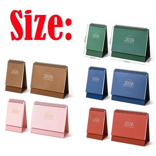 Lịch để bàn RISEDOT 2026, Lịch Mini trang trí máy tính để bàn di động, Quà tặng kế hoạch lịch trình cuộn dây sáng tạo