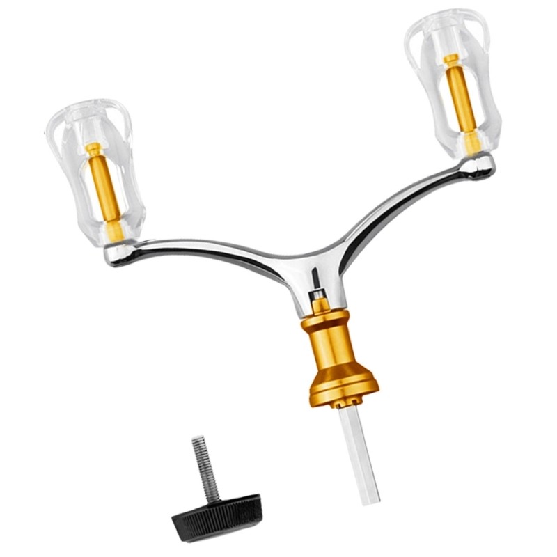 ELEGA Tay Cầm Máy Câu Đôi Hợp Kim Nhôm, Nâng Cao Độ Chính Xác Cho angling