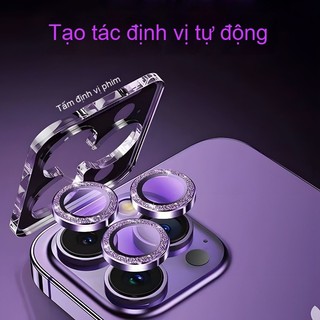 Miếng dán camera iPhone lấp lánh nhiều màu, chống trầy – Dành cho iPhone 17 16 15 14 13 12 11 Pro Max 11 12 13 mini