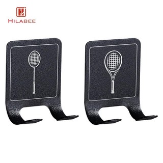 HILABEE Sắp Xếp Lưu Trữ Treo Tường Vợt Tennis Giá Sleek Di Động Đa Năng Cho Phòng Ngủ
