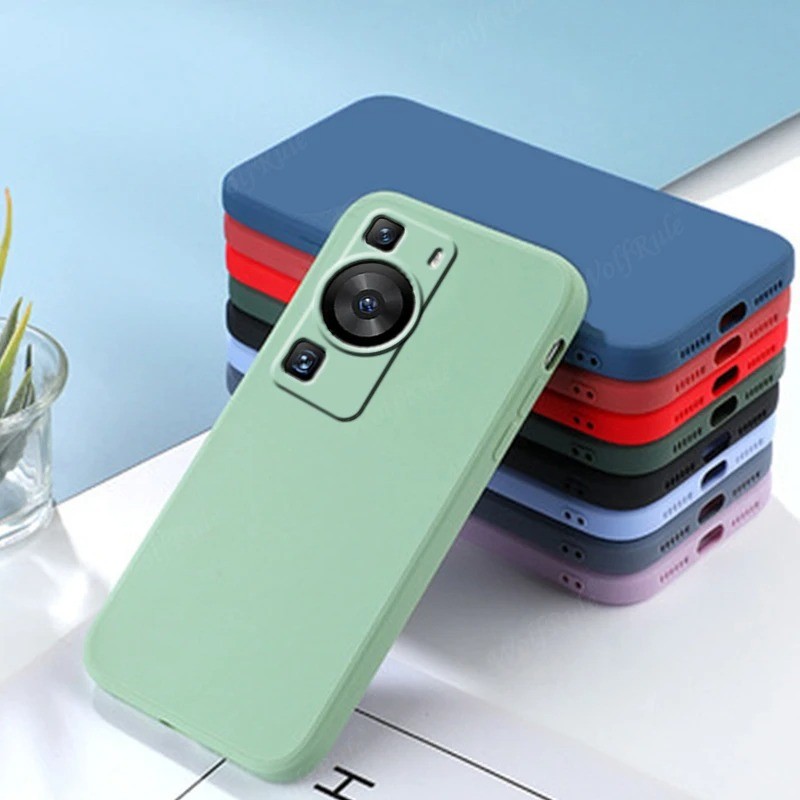 Dành Cho Huawei P60 Art P50 P50E Pro Plus Ốp điện thoại Capa Nguyên Bản Chống Sốc Silicon Lỏng TPU Mềm Dành Cho HuaweiP60 Pro P 60 50 Nghệ Thuật Fundas